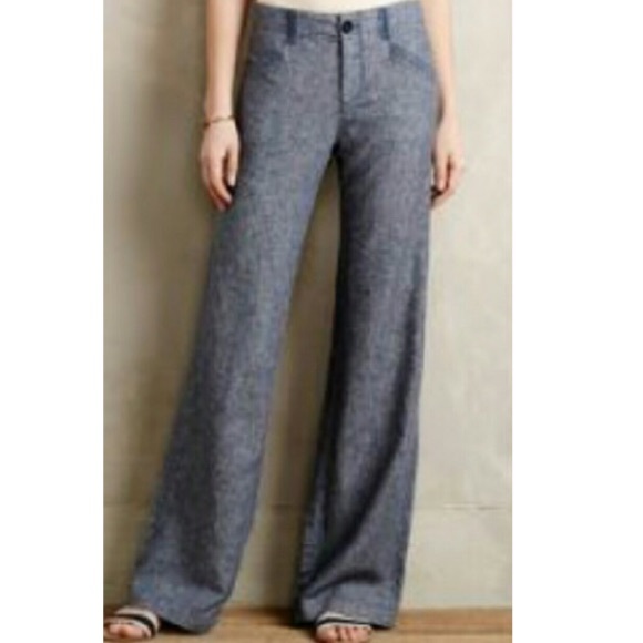 Anthropologie Pants - Pilcro Letterpress Anthropologie 4 Wide Leg Pants